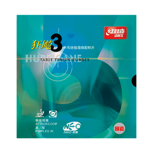 <span class=keywords><strong>Dhs</strong></span> double bonheur ouragan <span class=keywords><strong>3</strong></span> ouragan néon <span class=keywords><strong>3</strong></span> caoutchouc de tennis de table - Product Image 1