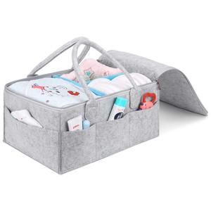 QJMAX Portable Baby Diaper Caddy Organizer Stackers Gift Basket Shower Travel Nursery