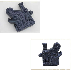 Muestras Gratis, Tejas Decorativas con Patrón en Ambos Extremos, Tejas Chinas de Estilo Asiático, Teja de Resina Sintética - Product Image 5