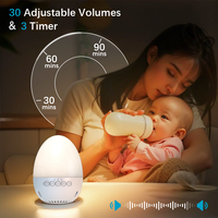 Haut-parleur sans fil portable design œuf, veilleuse, bruit blanc pour les 3 ans et plus, certifié CE/FCC/ROHS, Santé Intelligente