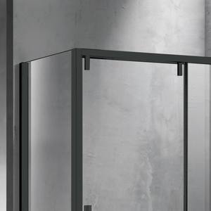 Kamalu KSA5000B Cabina Doccia Moderna Senza Telaio in Acciaio Inox e Alluminio 80x120 con Porta Scorrevole e Lato Fisso per Bagno e Hotel - Product Image 4