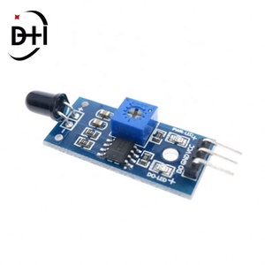 LM393 3 พิน 4 พิน โมดูลเซ็นเซอร์ตรวจจับเปลวไฟ IR เครื่องตรวจจับไฟ โมดูลรับสัญญาณอินฟราเรด - Product Image 5