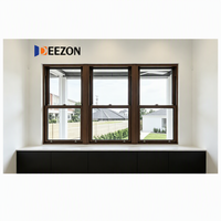 DEEZON Fenêtres horizontales à simple battant de luxe, design moderne personnalisable, cadre en alliage d'aluminium, anti-corrosion, insonorisées