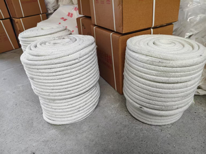 เชือกใยอะลูมิเนียมซิลิเกตถักขนาด 35 มม. ทนความร้อนสูง สำหรับบรรจุภัณฑ์  ปะเก็นเชือกไฟเบอร์กลาสทรงกลม/สี่เหลี่ยม สำหรับซีล - Product Image 4