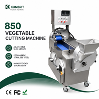 Mesin Pemotong Pengiris Kentang & Sayuran Buah Multifungsi Stainless Steel Tugas Berat Motor 220V Industri Baru