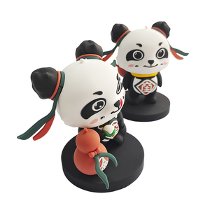 New Style <b>Animal</b> Shape Ornamental Decorations Silicone Crafts 3d Pvc Manga Figurines Resin Pop Cartoon Panda <b>Toy</b> - Product Image 2