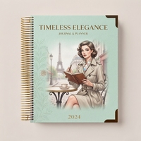 Carnet à spirales A5 mignon, impression personnalisée, journal esthétique, carnet d'illustrations fantastiques, journal intime pour filles