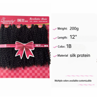 Extensions de cheveux pré-collées réalistes, bouclées, style africain et européen, perruques synthétiques, usine Shandongwholesale