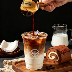 Custom Flexo Printing PET <b>Plastic</b> <b>Cups</b> 16oz Crystal Clear Disposable Cold <b>Cups</b> with Lids for Juice Smoothie Wholesale Supply - Product Image 3