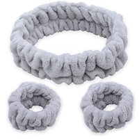 Nouvelle mode impeccable fille beauté cheveux accessoires doux bracelet et arc-en-ciel couleur bandeau Kit visage lavage propre