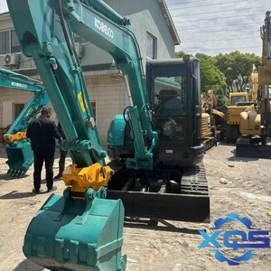 Mini-excavatrice d'occasion Kobelco SK55 d'origine japonaise en bon état, 5 tonnes, modèle SK55SR, excavatrice sur chenilles avec cabine - Product Image 2