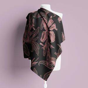 Tessuto <span class=keywords><strong>Liberty</strong></span> in Cotone Tana Lawn 100% Morbido ed Ecologico, Stampa Digitale Floreale Nera Leggera 26SS per Camicie e Borse da Donna e Ragazze - Product Image 1