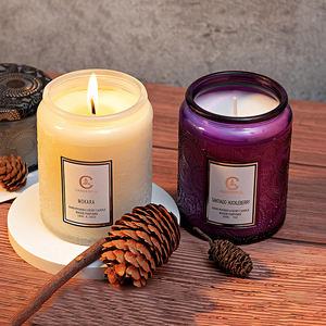 Venta al por mayor taza de colores cera de soja velas aromáticas biblioteca regalo personalizado lujo velas perfumadas - Product Image 2