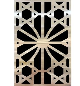 Paneles decorativos cortados con láser de acero inoxidable 304 316 personalizados para interiores comerciales de lujo - Product Image 1