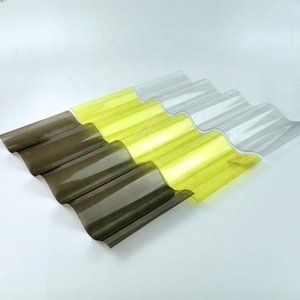 Feuille de polycarbonate en forme de vague grise de bonne transparence de Strashine feuille <span class=keywords><strong>ondulée</strong></span> de PC feuille <span class=keywords><strong>ondulée</strong></span> de polycarbonate - Product Image 6