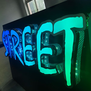 Letrero de <span class=keywords><strong>fuente</strong></span> de nuevo diseño, impermeable 3D perforador de agujeros, Letra de canal de aluminio, letrero de publicidad al aire libre, Letra de iluminación - Product Image 2