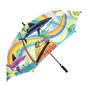 Oversized Golf <b>Umbrella</b> Ergonomic Handle Pongee 130cm Open Diameter-Waterproof for Golf Tournaments Family Business Gifts - Product Image 3