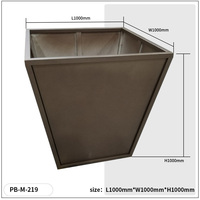 Jardinière sur pied en métal thermolaqué, grande taille, personnalisable, minimaliste, simple, écologique et durable, pour la maison, le jardin, l'hôtel et le commerce