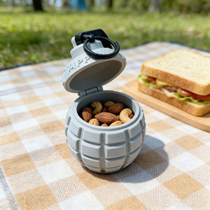 Frasco de Almacenamiento con Forma de <span class=keywords><strong>Granada</strong></span> de Mano, Impresión 3D, 7g 3.5g, para Flores, Dulces, Galletas, Material PLA PETG FDM, Contenedor para Papelería, Venta Caliente - Product Image 2