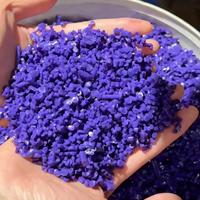 Granulés de PVC violets, composé PVC pour semelles de chaussures, pantoufles, bottes de pluie, chaussures en gelée, matière première flexible pour moulage par injection, usine