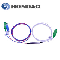 Módulo de Filtro de Fibra Óptica HONDAO PON FWDM de Baja Pérdida de Inserción y Alta Aislación, Conector SC APC de 1550nm, FTTH GSM 4G/3G