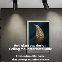 Design moderne Gu10 Montage en surface Réglage de l'angle Plafonnier Spot en aluminium Intérieur Bureau Showroom Spot LED