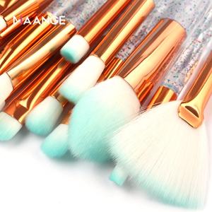 MAANGE — ensemble de pinceaux de maquillage, Logo personnalisé, bleu, rouge, violet, paillettes, strass, étiquette privée, vente en gros, 20 pièces - Product Image 5