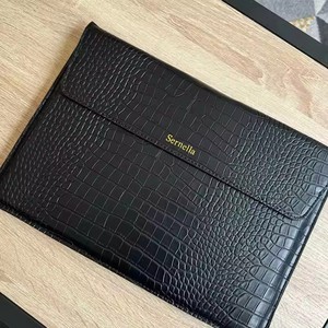ซองแล็ปท็อป13นิ้วพับได้ลายจระเข้สีชมพูเคสแท็บเล็ตกระเป๋าแล็ปท็อปพร้อมขาตั้ง - Product Image 4