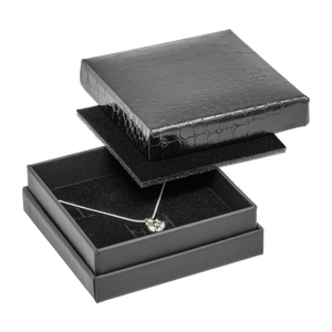 Serie 0280 CROCO – L'anello in effetto pelle | Scatola per bracciale 80×80×26 mm - Product Image 1