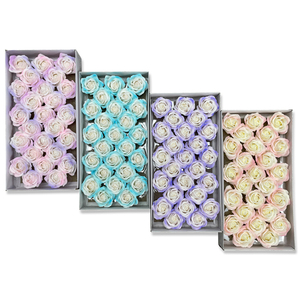 Precio al por mayor de fábrica Flor eterna Planta artificial Boda Decoración del día de San Valentín 5 capas <span class=keywords><strong>Aurora</strong></span> Rose Jabón Flor - Product Image 5