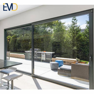 Puerta Corredera de Aluminio de Alta Resistencia con Doble Acristalamiento para Entrada de Villa, Estilo Moderno y de Alta Calidad - Product Image 2