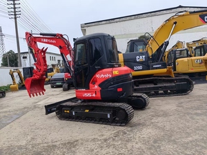 Excavatrice Kubota U55 homologuée CE/EPA, mini-excavatrice Kubota d'occasion, excavatrice Kubota U55-4 avec attache rapide hydraulique/pouce hydraulique - Product Image 3