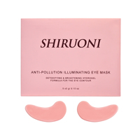 Masque sous les yeux de marque privée extrait de rose acide hyaluronique niacinamide hydratant réduit les cernes rides patchs roses pour les yeux