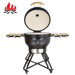 KIMSTONE Kamado Grill en céramique de 26 pouces, fabricant professionnel XL <span class=keywords><strong>XXL</strong></span>, fumoir extérieur pour <span class=keywords><strong>barbecue</strong></span>, fête et jardin - Product Image 3