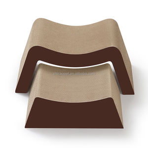 Cama e Arranhador Moderno 2 em 1 Ecológico Zhizao KC15-Z1 para Gatos com Embalagem de Papelão Certificada BSCI - Product Image 6