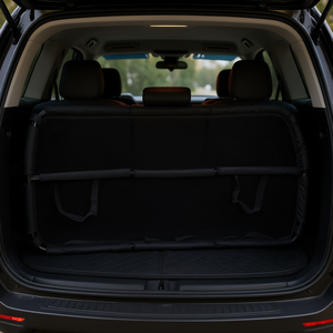 Barrière de voiture pour chien, transporteur pour animaux de compagnie 46x21 pouces, séparateur d'appuie-tête arrière, espace de chargement, pliable, fermeture par ceinture textile - Product Image 2