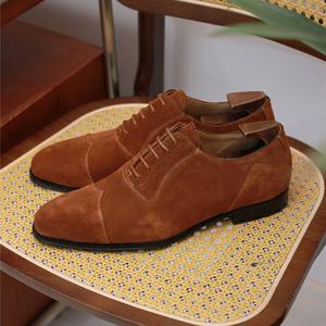 Zapatos Brogue Británicos Hechos a Mano para Hombre, Calzado de Fiesta con Punta en Pico, Cordones, Antideslizantes, Ligeros y Transpirables - Product Image 2