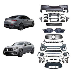 Diffuseur arrière GLC Look Parts pour <span class=keywords><strong>Mercedes</strong></span> benz X254 C254 GLC300 GLC COUPE 2023-2025 Year Upgrade GLC63 Diffuseur arrière et tuyaux - Product Image 2
