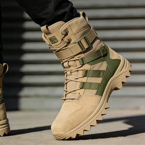 รองเท้าบูทแบบผูกเชือกสำหรับผู้ชาย รุ่น Custom Desert <span class=keywords><strong>Tactical</strong></span> ระบายอากาศได้ดี กันน้ำ เหมาะสำหรับเดินป่ากลางแจ้ง (รับผลิตแบบ OEM/ODM) - Product Image 2