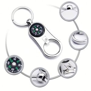 Multifunctional Keychain Bottle Opener With Compass EDC Survival <b>Tool</b> Pocket <b>Multi</b> <b>Tool</b> for <b>Camping</b> Hiking Outdoor Emergency - Product Image 4
