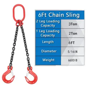 Chinese Manufacturers Double Legs Lifting Chain Slings For Loads