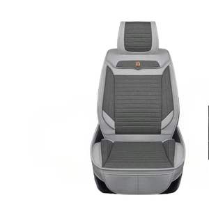 Fundas universales de lino y lino para asiento de coche, juego completo de protección de ventilación, compatible con Polo Passat, cojín para asiento <span class=keywords><strong>Interior</strong></span> - Product Image 1