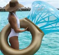 Bouée de piscine gonflable personnalisée en forme de diamant Beckon, géante et étincelante, pour accessoires photo romantiques
