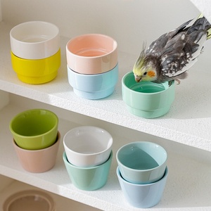 Nouvelle arrivée pièces de décoration de la maison en céramique mangeoire à oiseaux en céramique abreuvoir pour oiseaux accessoires mangeoire à eau - Product Image 3