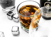 Accessoires de Bar, pierres à whisky réutilisables, ensemble cadeau, glaçon en acier inoxydable 304