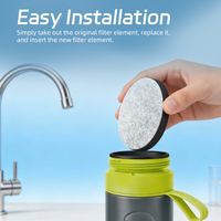 Filtres à eau PUREZA pour pichets compatibles avec les disques B-rita, filtres pour bouteilles d'eau (lot de 8)