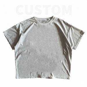 Camiseta de Alta Calidad OEM ODM, 100% Algodón, 280 320 Gsm, Hombros Caídos, Estilo Holgado, Gruesa, Streetwear, Cuadrada, Extra Grande, Personalizada para Hombre - Product Image 1