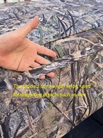 Tente de chasse pop-up à 360 degrés avec perspective unidirectionnelle, boucles pour brosses, grande fenêtre, camouflage, abri au sol pour la photographie de cerfs