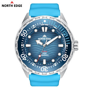 NORTH EDGE 2026 Nuevo Reloj de Buceo TRITON con Energía Solar para Hombre, Relojes de Cuarzo de Lujo para Hombre, Caja de Acero Inoxidable 316L, Resistente al Agua 300M - Product Image 1