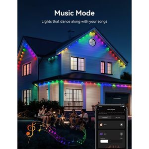 ไฟ LED LemonNova แบบเส้นยาว 25 ฟุต 18 ดวง หลายสี รุ่น Ws2812B Ic สำหรับภายนอกอาคาร ระบบสมาร์ท RGB แสงสว่างถาวร - Product Image 6